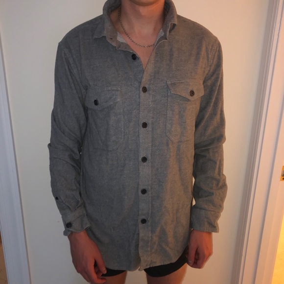 Gray Banana Republic Flannel - Picture 1 of 2